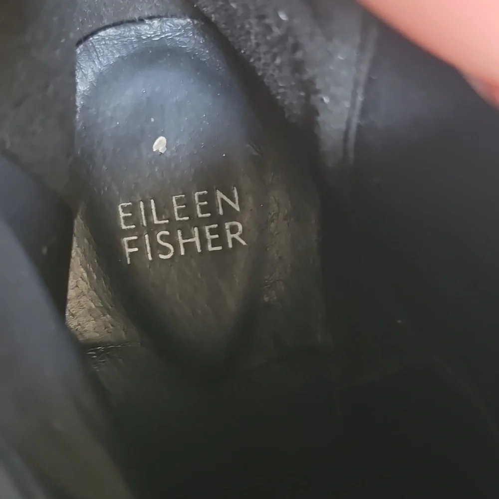 Eileen Fisher l Black Waterproof Suede Splash Chelsea Boot Size 6.5